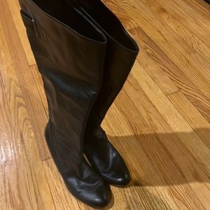 Size 9 Nine West knee high wedge heels